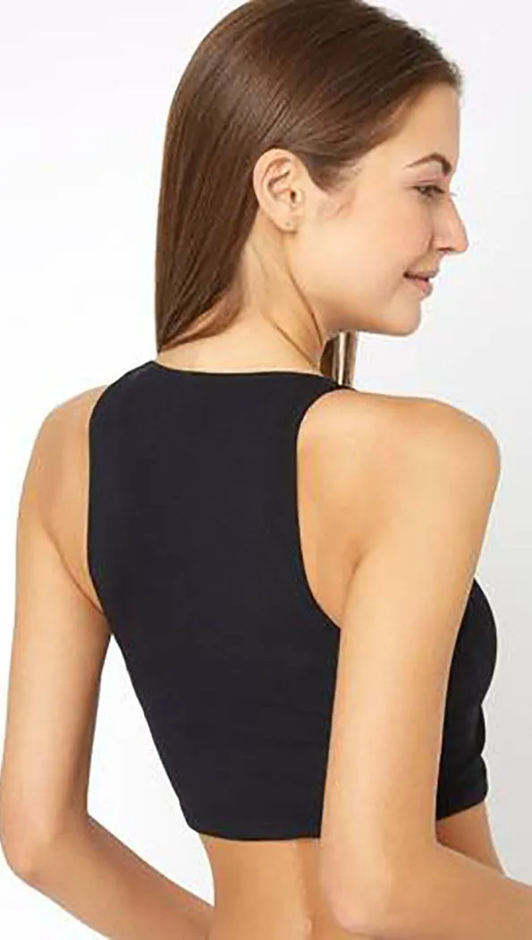 Free People Strapped Scoop Brami Black