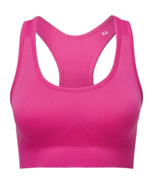 Fuchsia - TriDri® seamless '3D fit' multi-sport sculpt solid colour bra