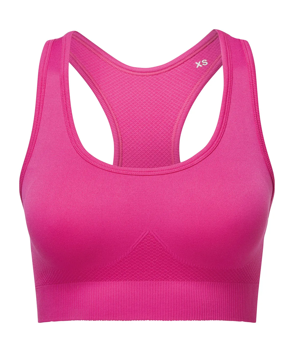 Fuchsia - TriDri® seamless '3D fit' multi-sport sculpt solid colour bra