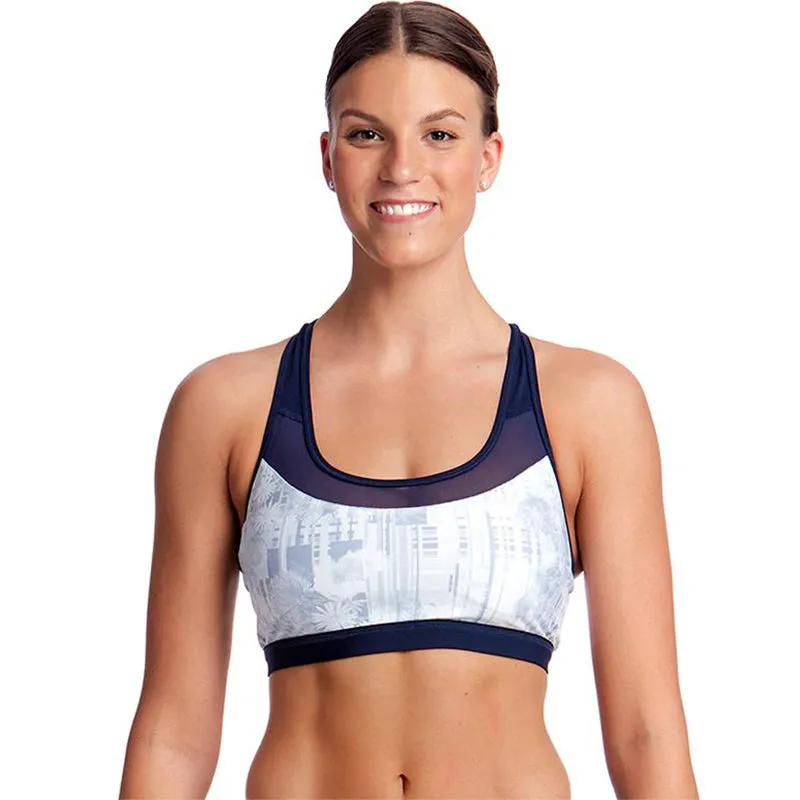 Funkita - Alba Mist - Ladies Racerback Crop Top