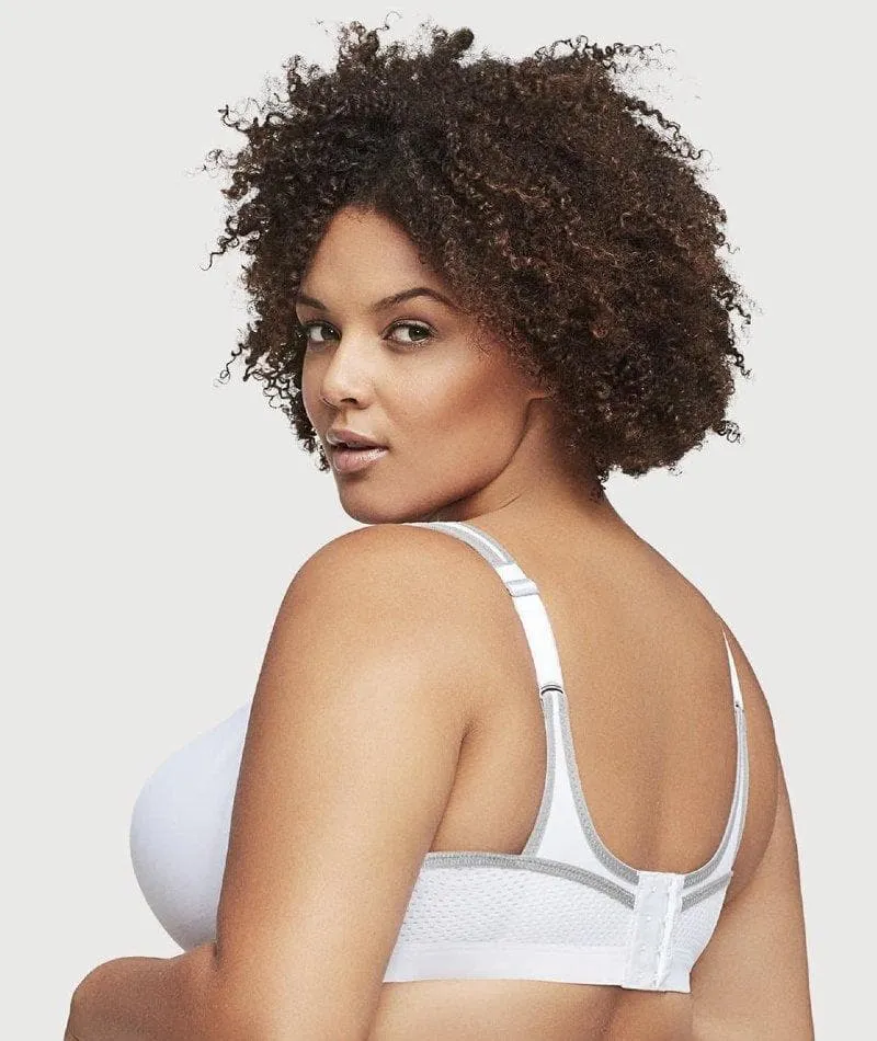 Glamorise High Impact Underwire Sports Bra - White