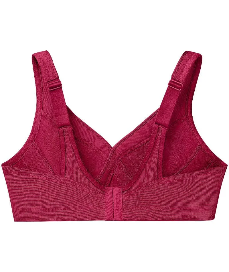 Glamorise Magiclift Seamless Wire-Free Sports Bra - Ruby Red