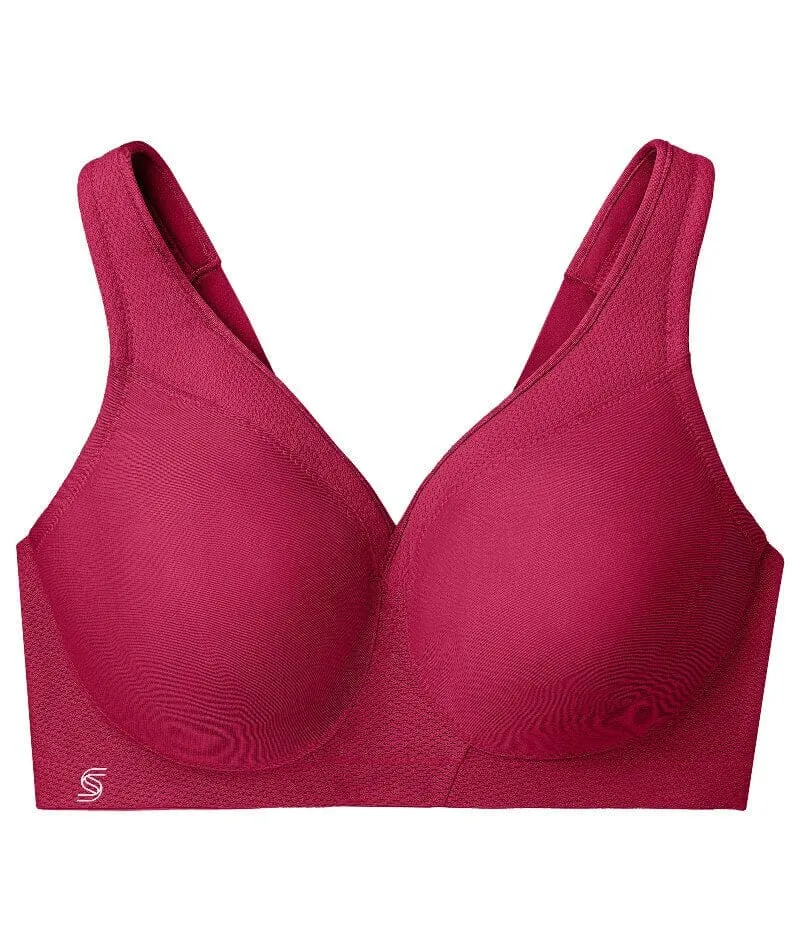 Glamorise Magiclift Seamless Wire-Free Sports Bra - Ruby Red