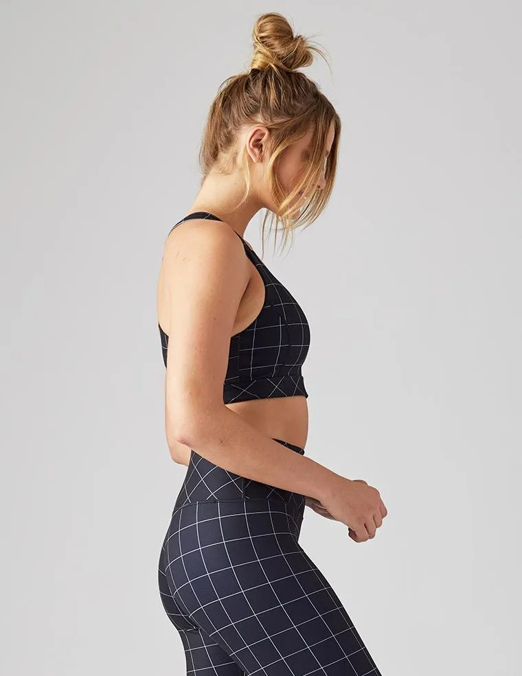 Glyder Full Force Bra - Black Windowpane