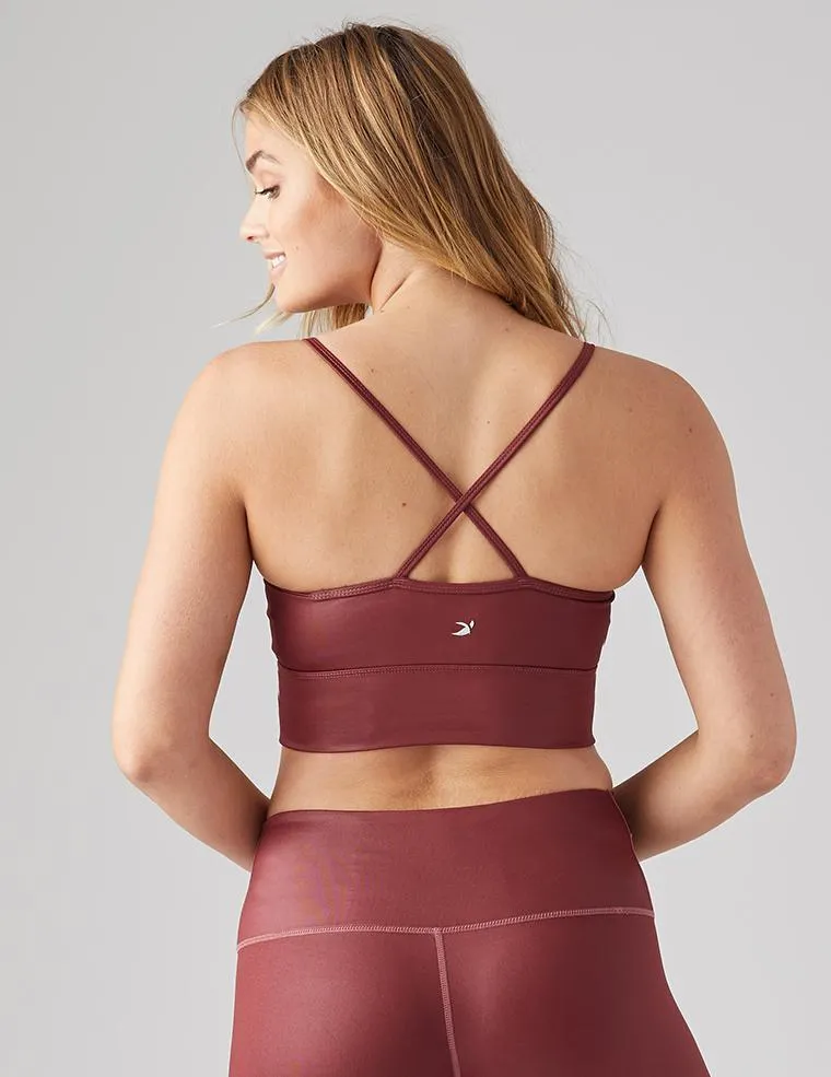 Glyder Premier Bra - Oxblood Gloss