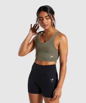 Gymshark Dreamy Sports Bra - Khaki