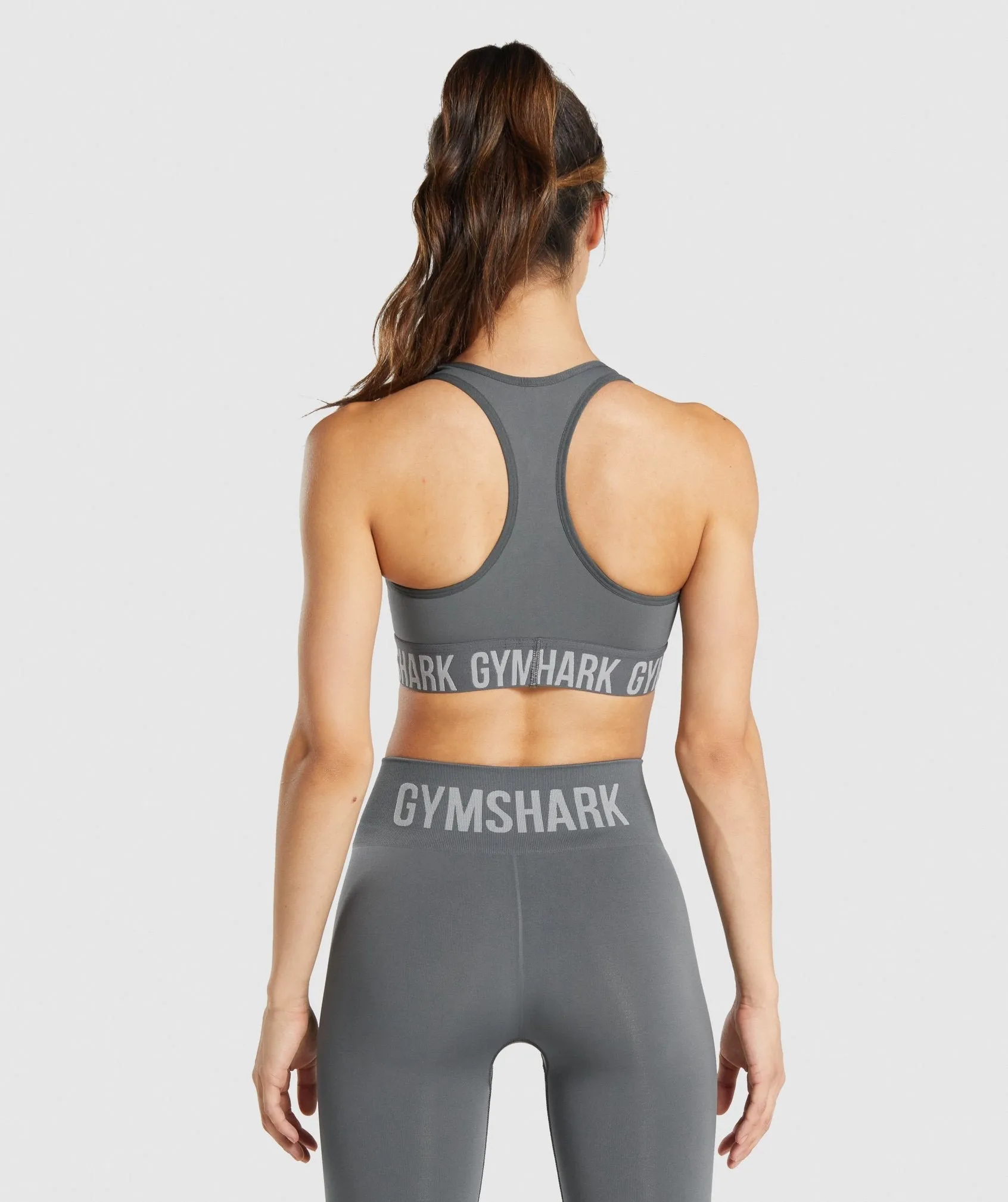 Gymshark Fit Seamless Sports Bra - Charcoal