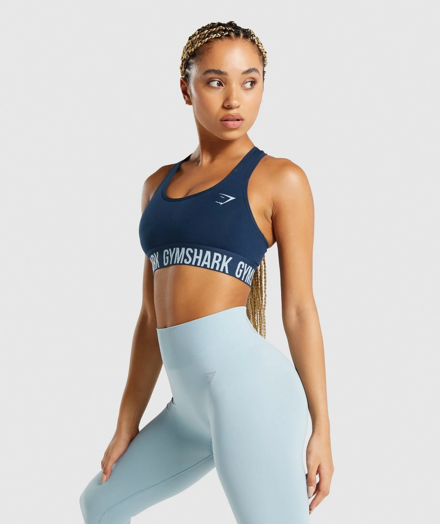 Gymshark Fit Seamless Sports Bra - Navy