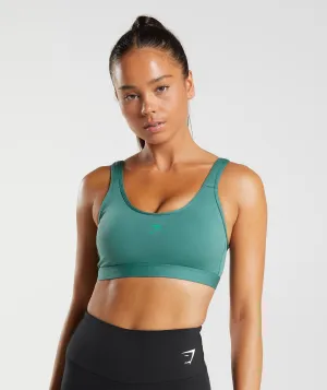 Gymshark Fraction Sports Bra - Hoya Green