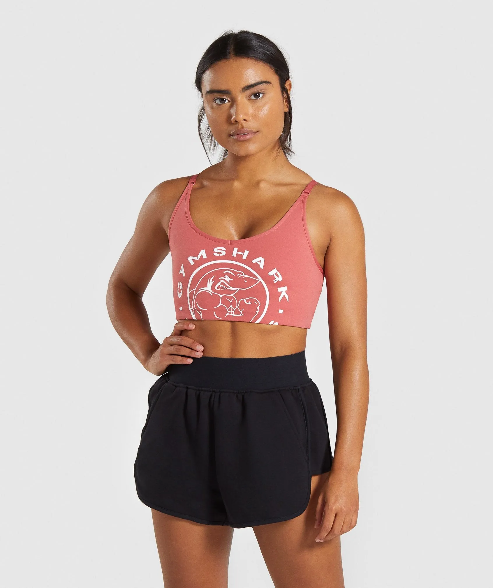 Gymshark Legacy Fitness Sports Bra - Brick Red