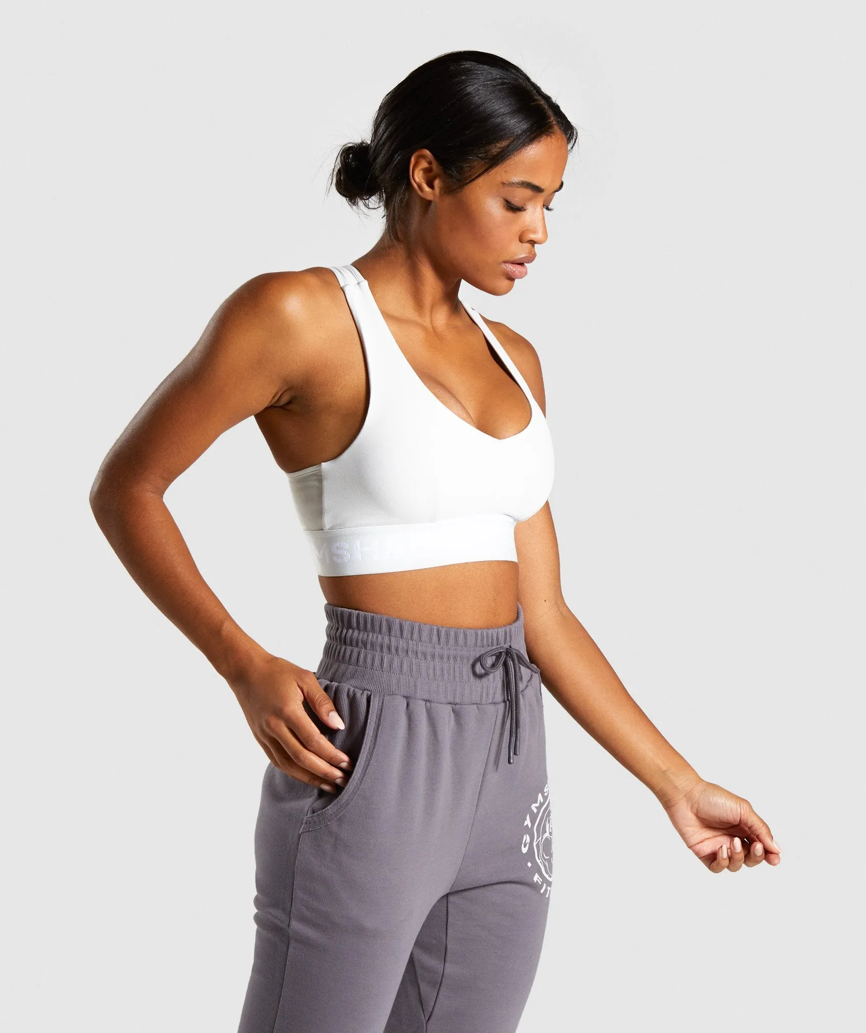 Gymshark Legacy Fitness Sports Bra - Light Grey