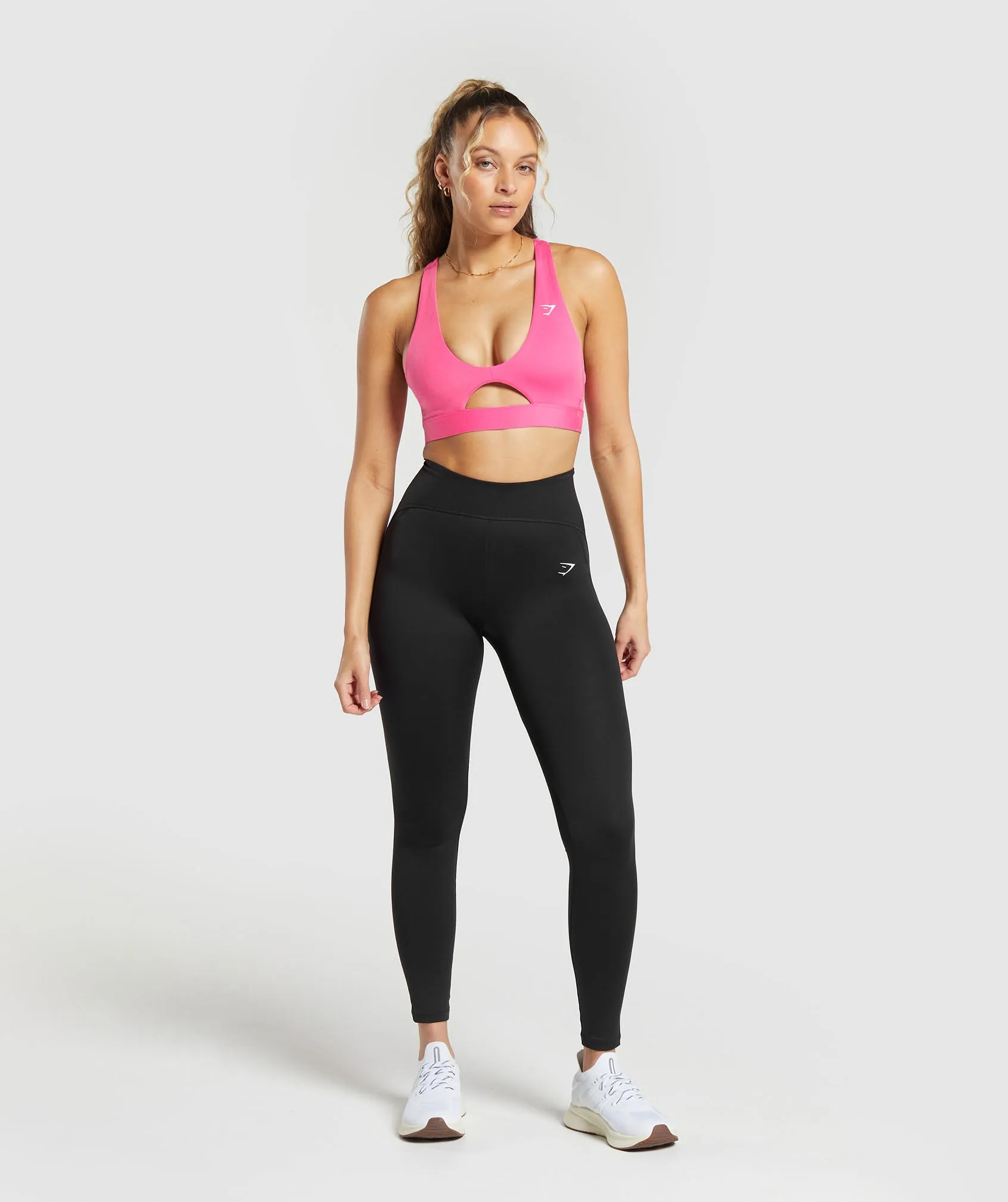 Gymshark Peek A Boo Sports Bra - Fetch Pink