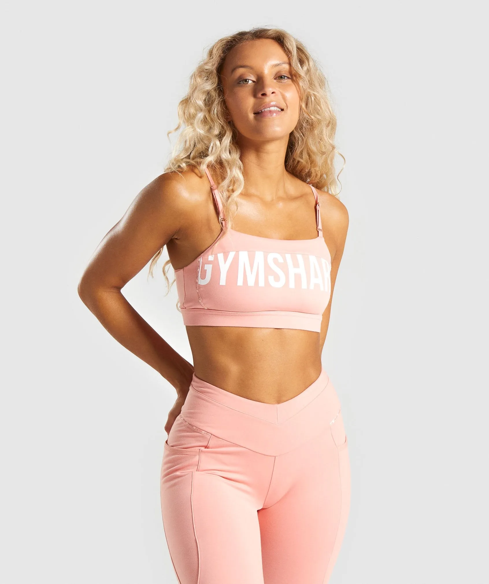 Gymshark Recess Sports Bra - Peach