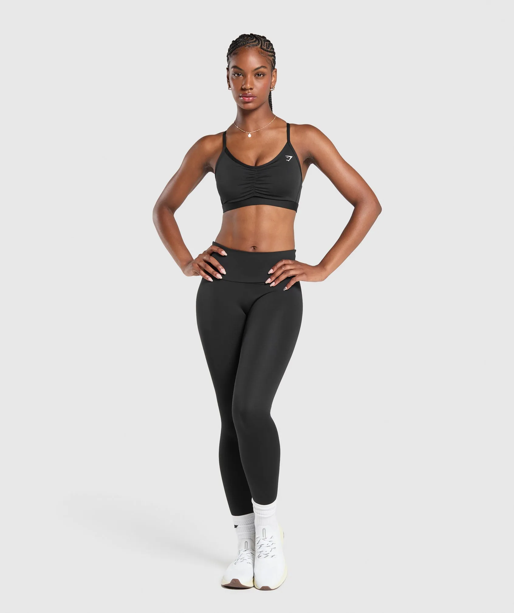 Gymshark Ruched Sports Bra - Black