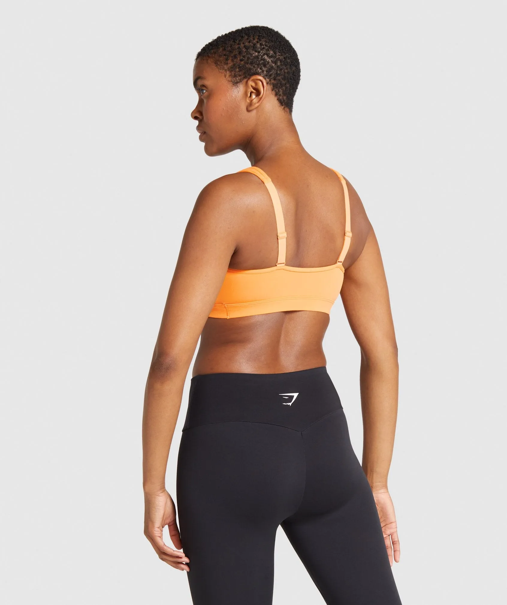 Gymshark Scoop Neck Training Sports Bra - Orange