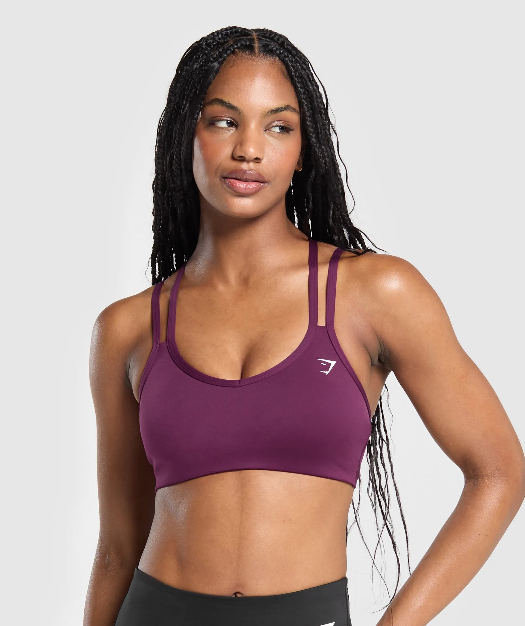 Gymshark Strap Feature Sports Bra - Magenta Purple