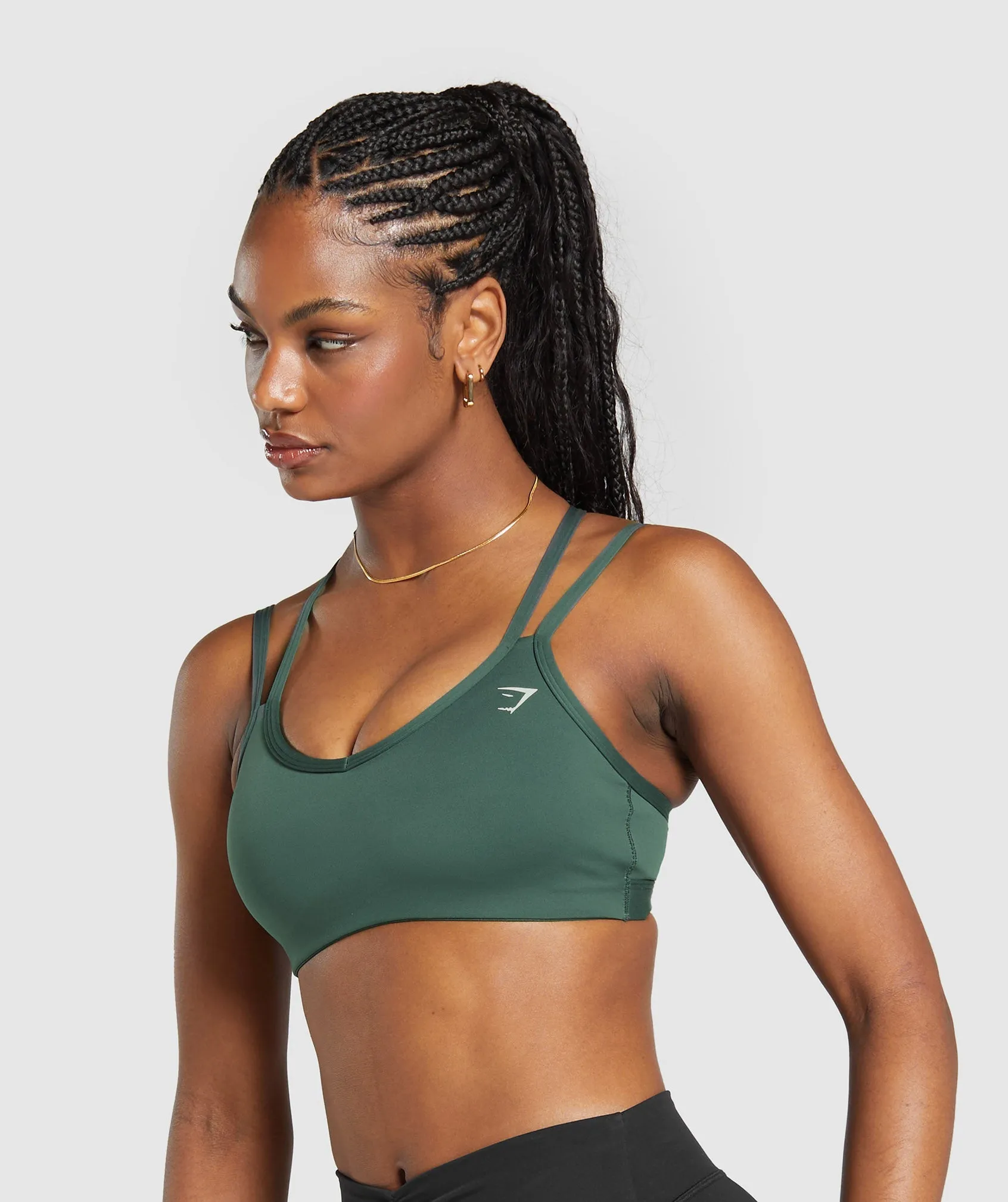 Gymshark Strap Feature Sports Bra - Slate Teal