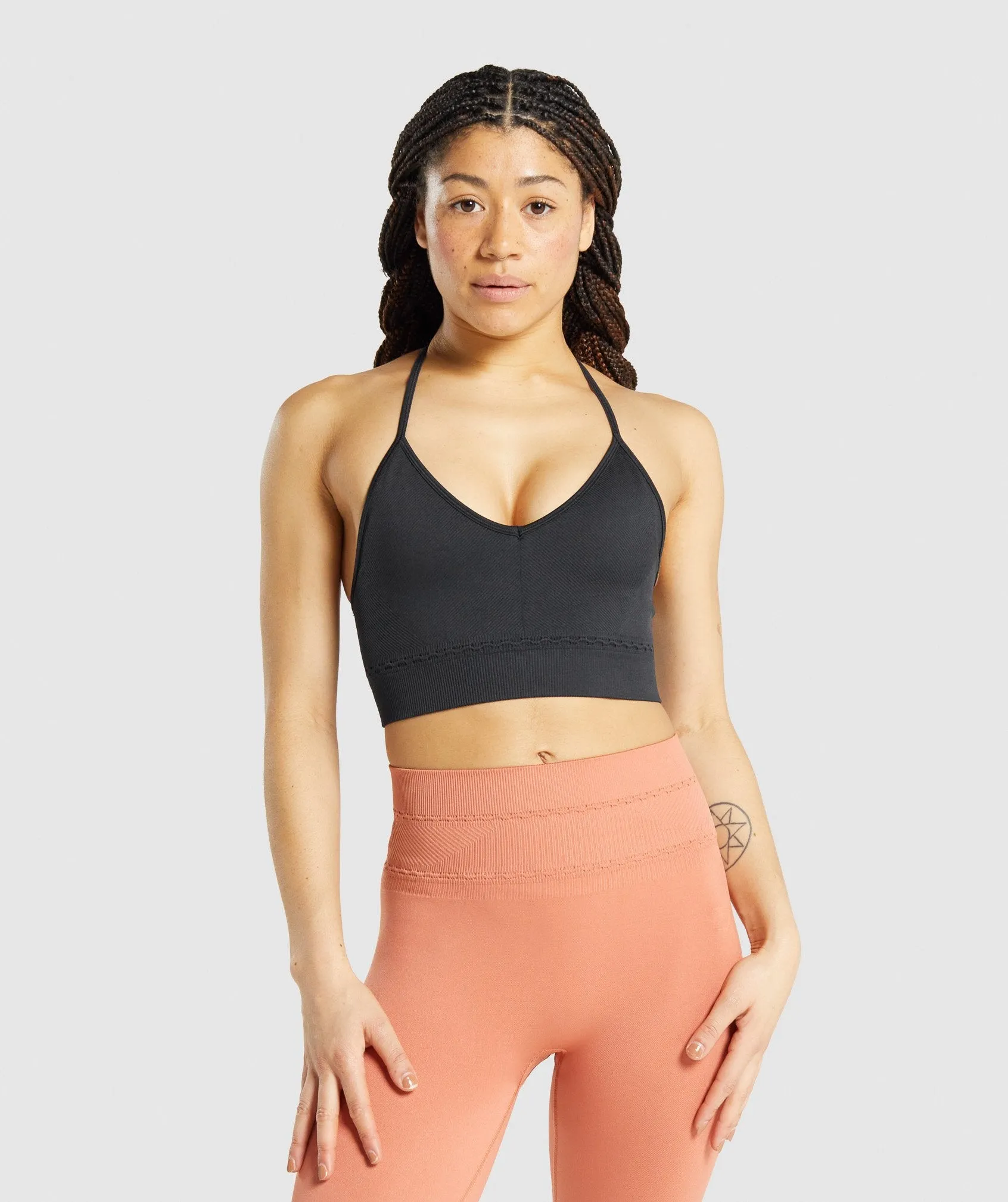 Gymshark Studio Seamless Sports Bra - Black