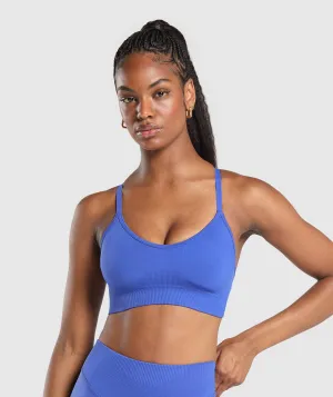 Gymshark Sweat Seamless Sports Bra - Force Blue