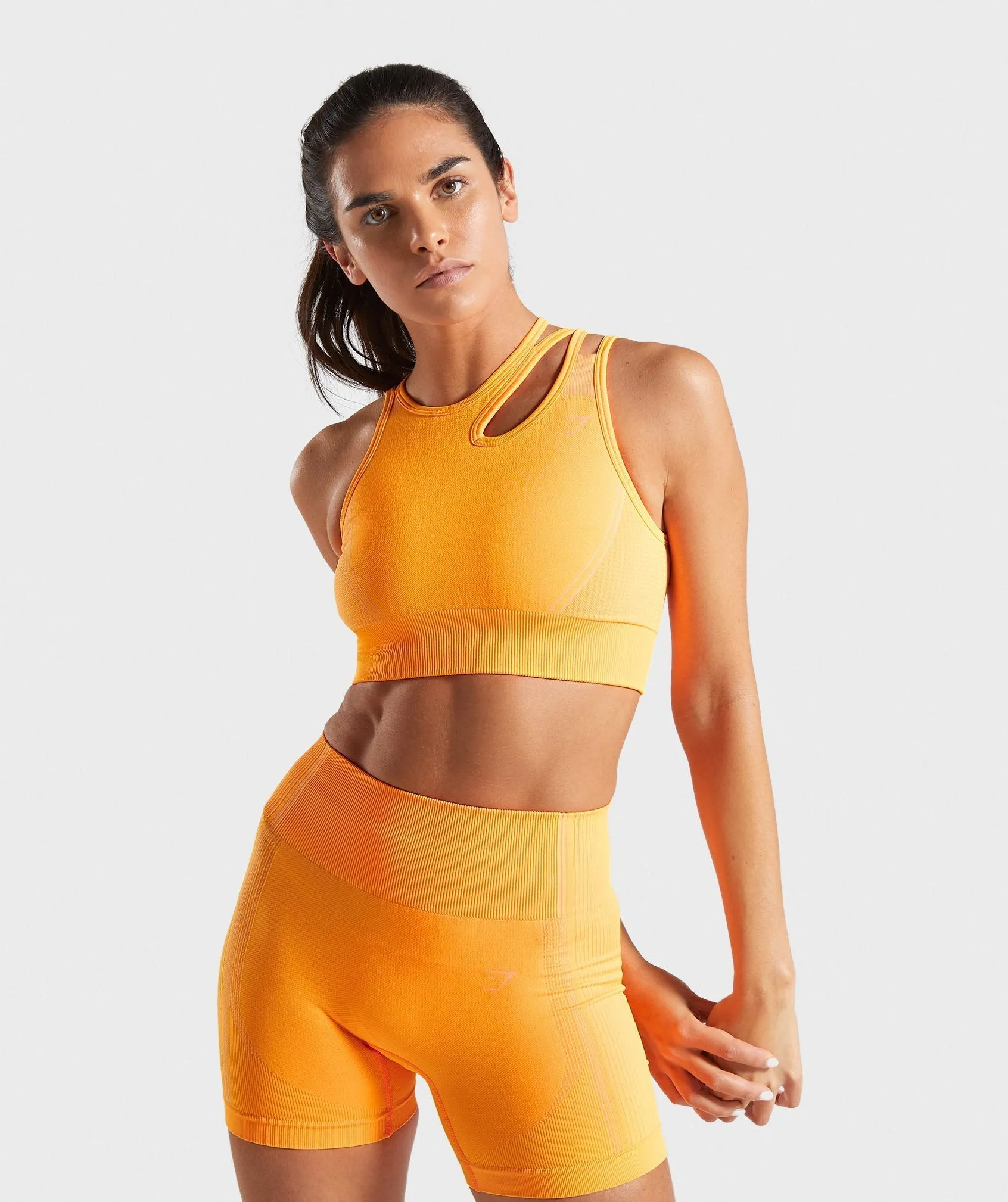 Gymshark Ultra Seamless Sports Bra - Orange