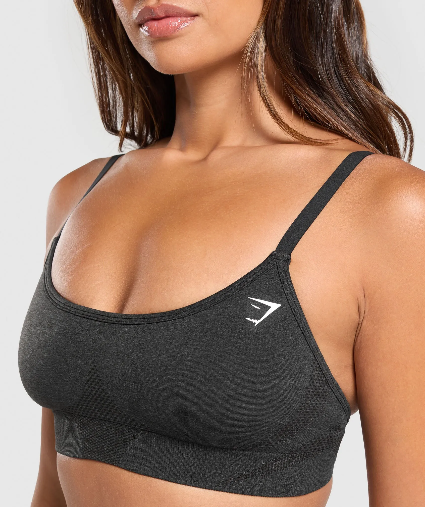 Gymshark Vital Seamless Sports Bra - Black Marl