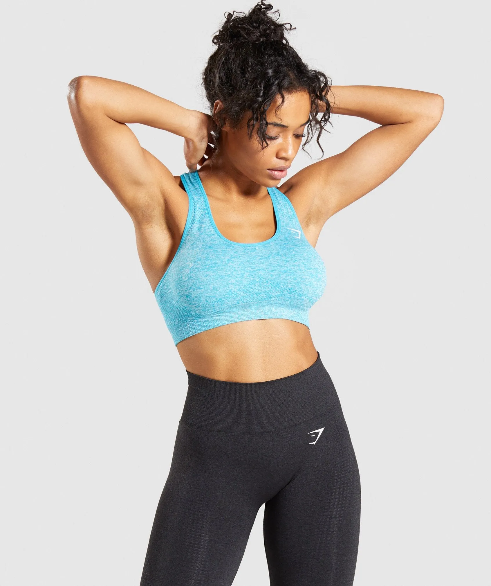 Gymshark Vital Seamless Sports Bra - Blue Marl