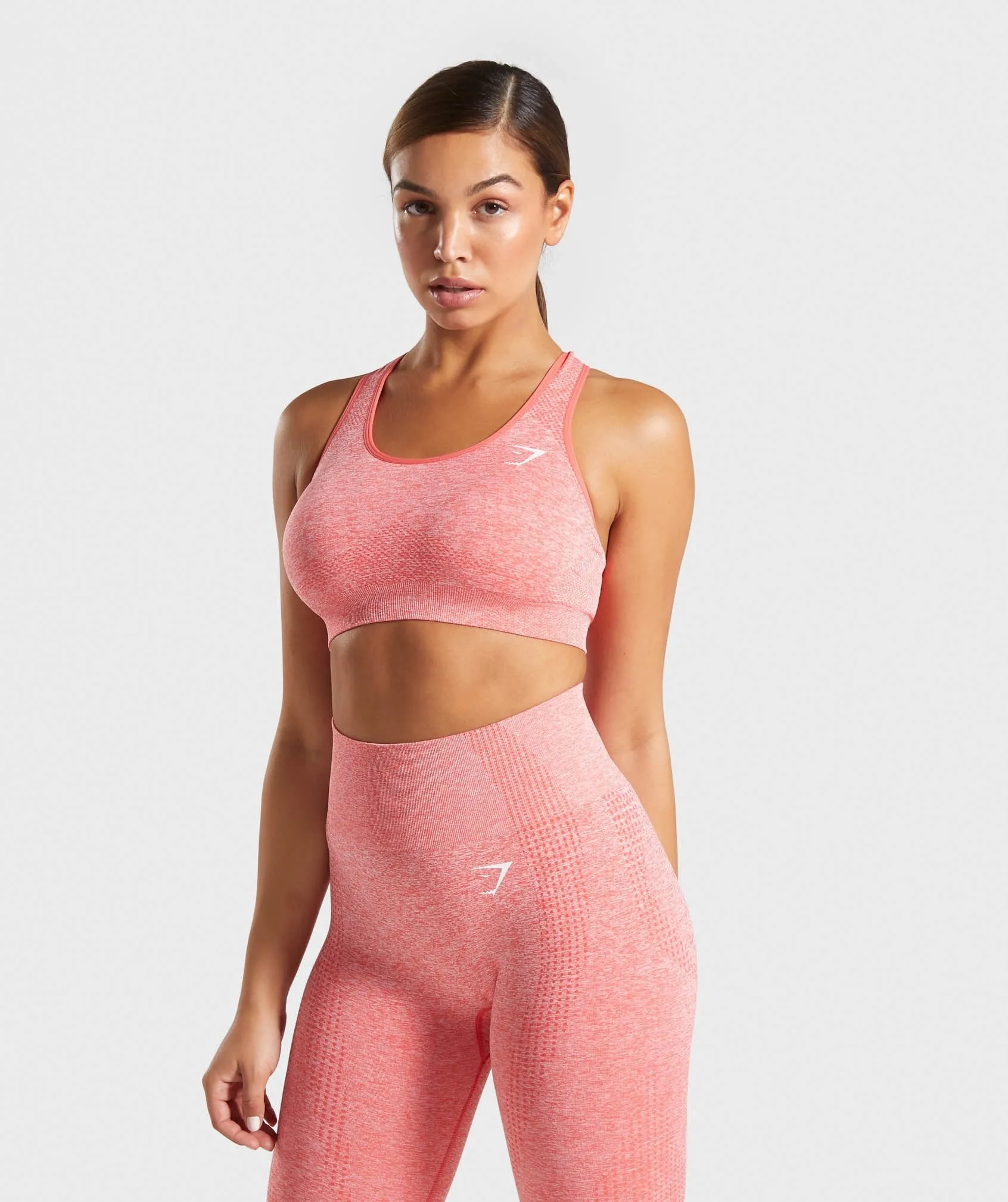 Gymshark Vital Seamless Sports Bra - Coral Marl