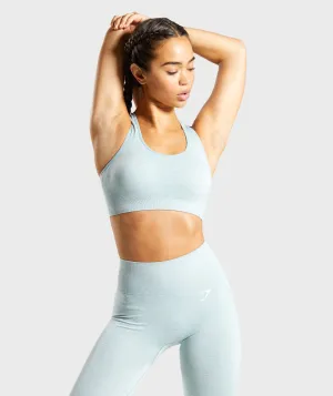 Gymshark Vital Seamless Sports Bra - Light Green Marl