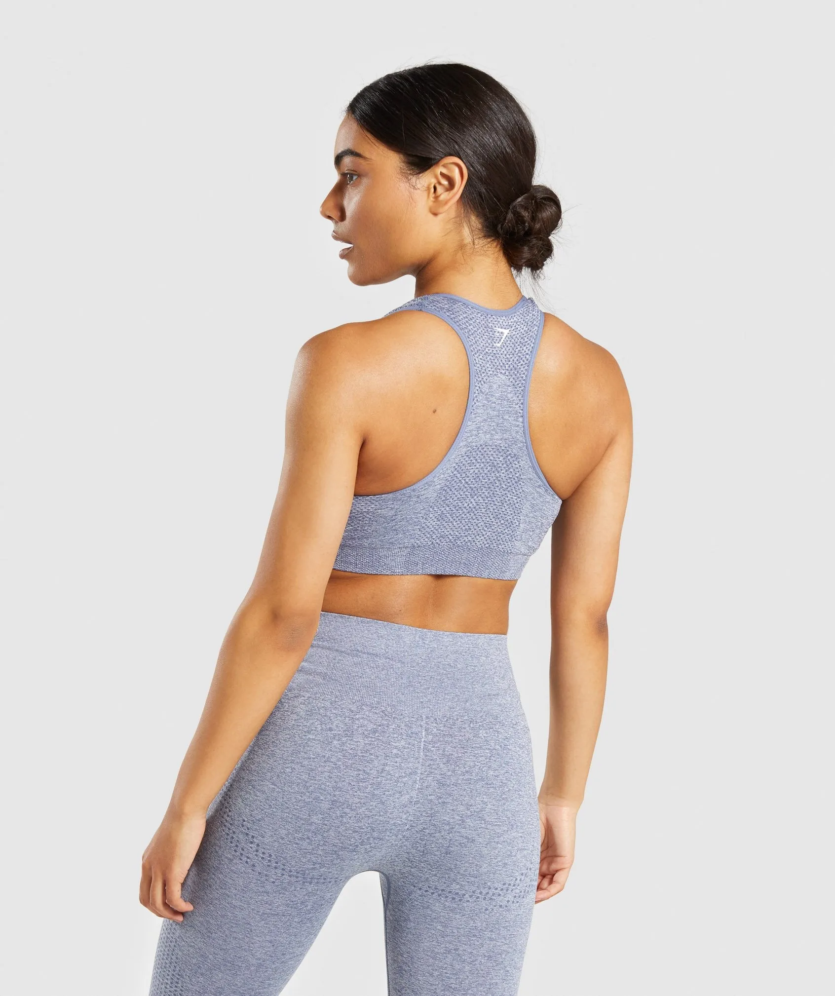 Gymshark Vital Seamless Sports Bra - Steel Blue Marl