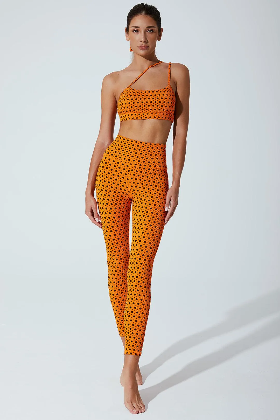 Hafwen Polka Dots Bra - Orange Beetle