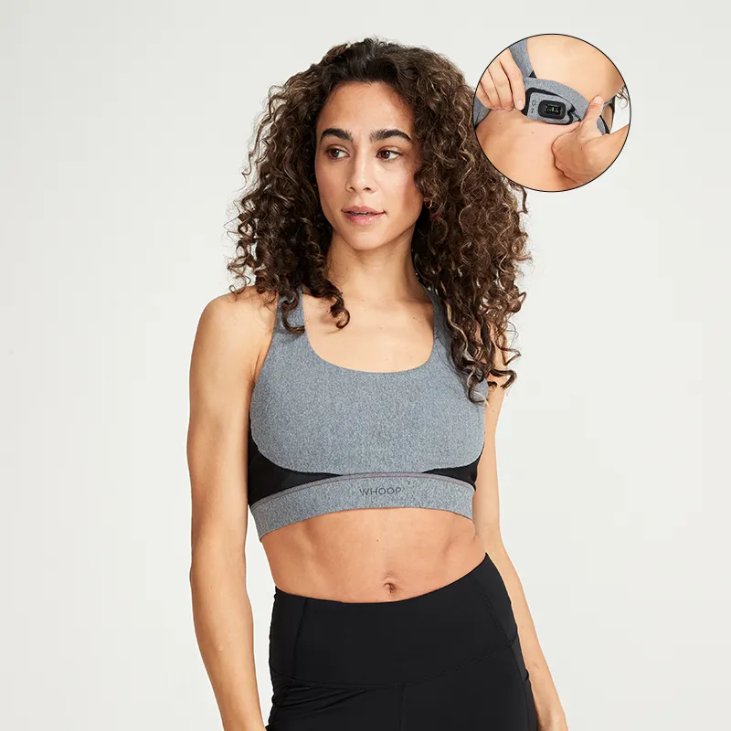 Heather Grey ANY-WEAR™ Sports Bra | Smart Apparel