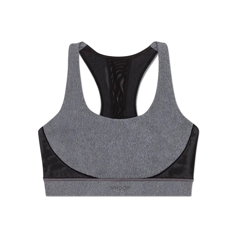 Heather Grey ANY-WEAR™ Sports Bra | Smart Apparel