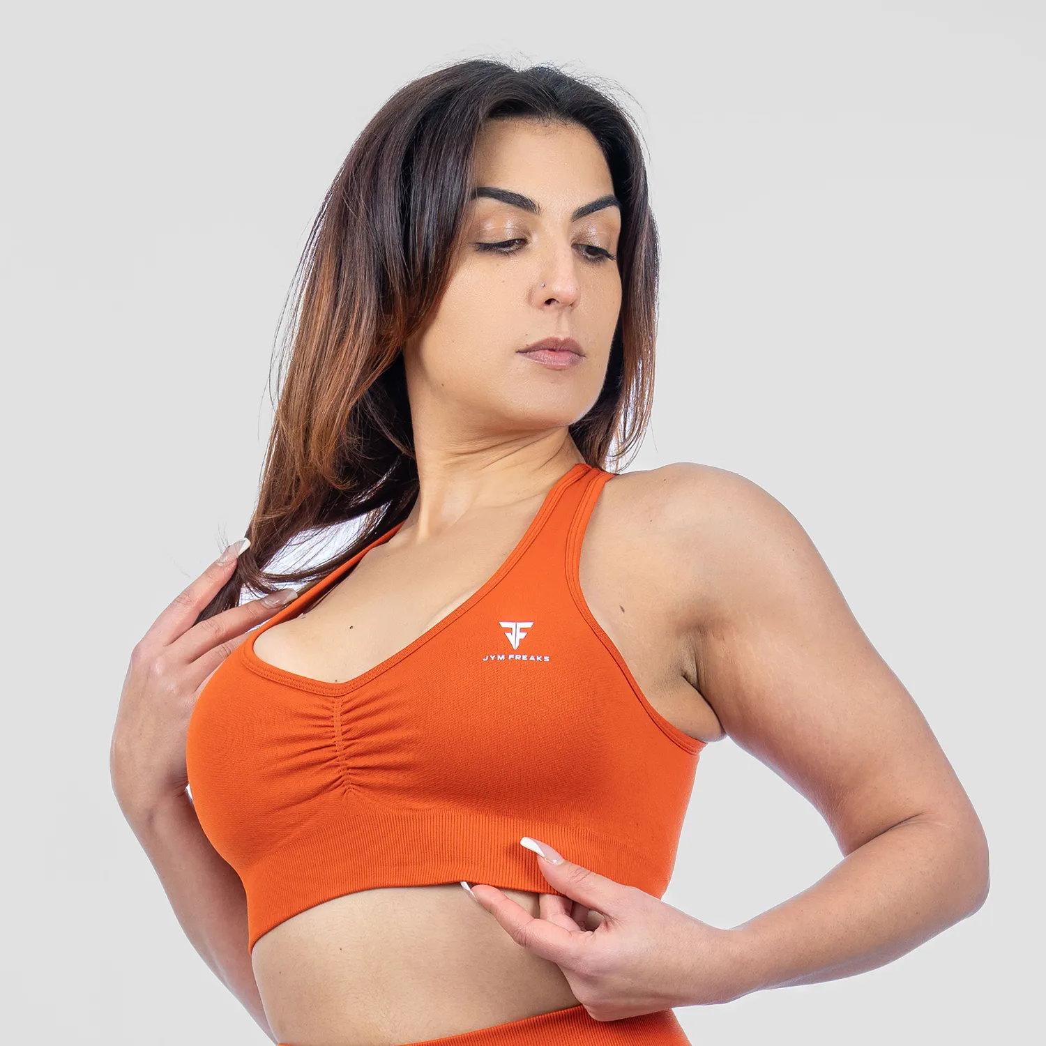 High Support Seamless Bra Blaze Orange