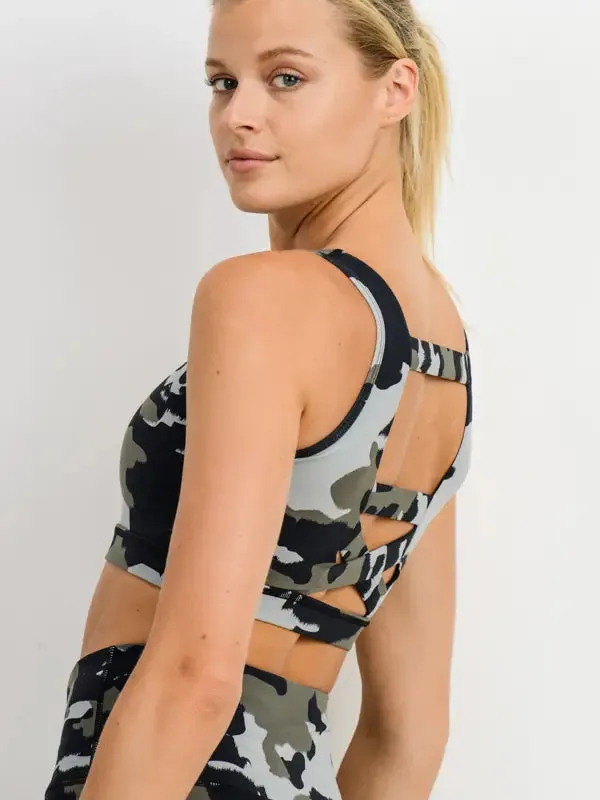 Jungle Camo Sports Bra