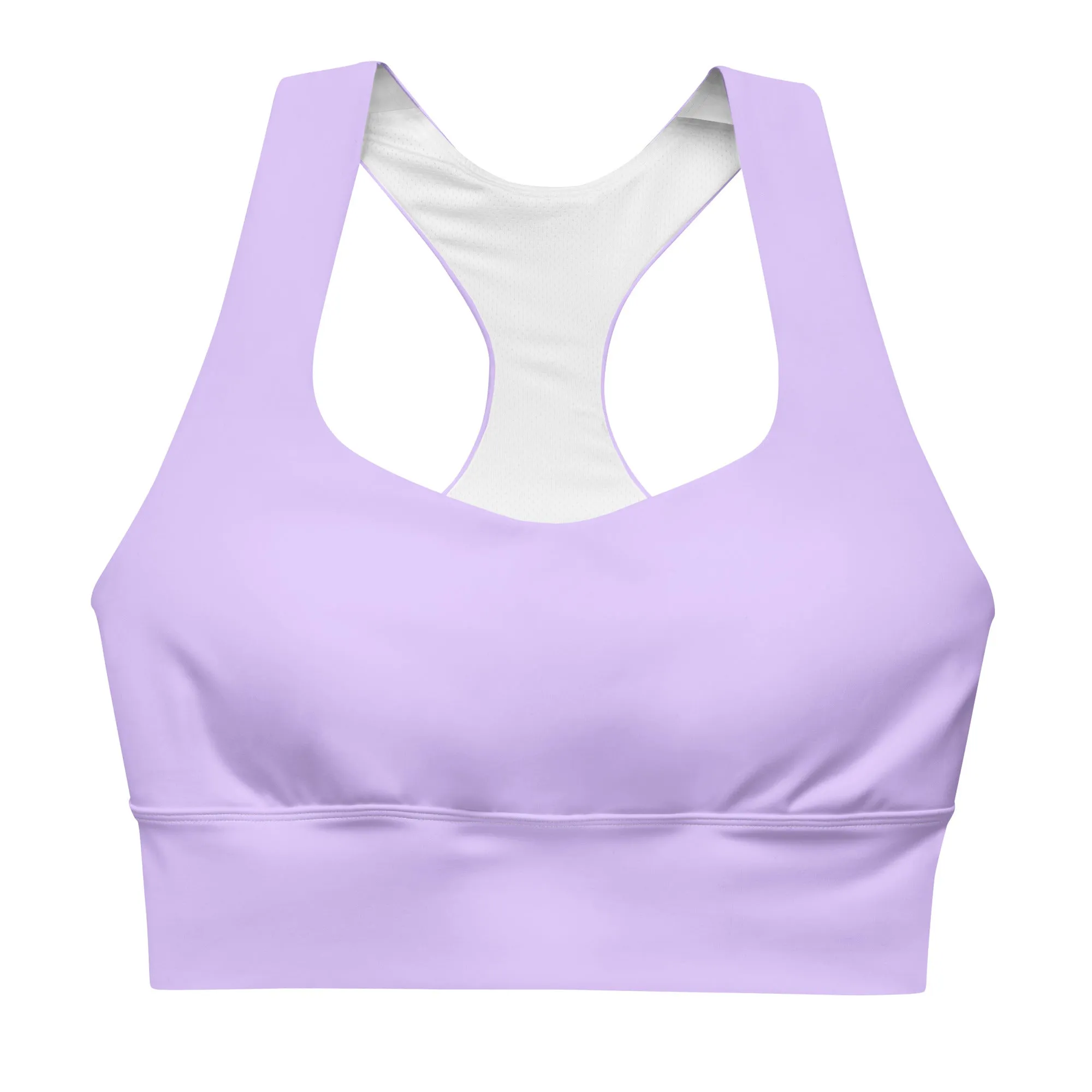 Lavender Longline Sports Bra