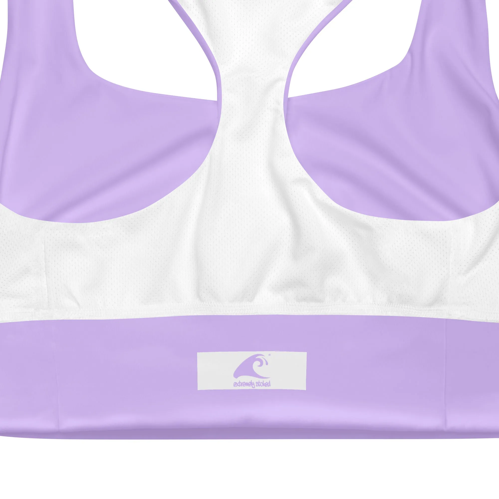 Lavender Longline Sports Bra