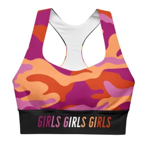 Lesbian Pride Camo Sports Bra