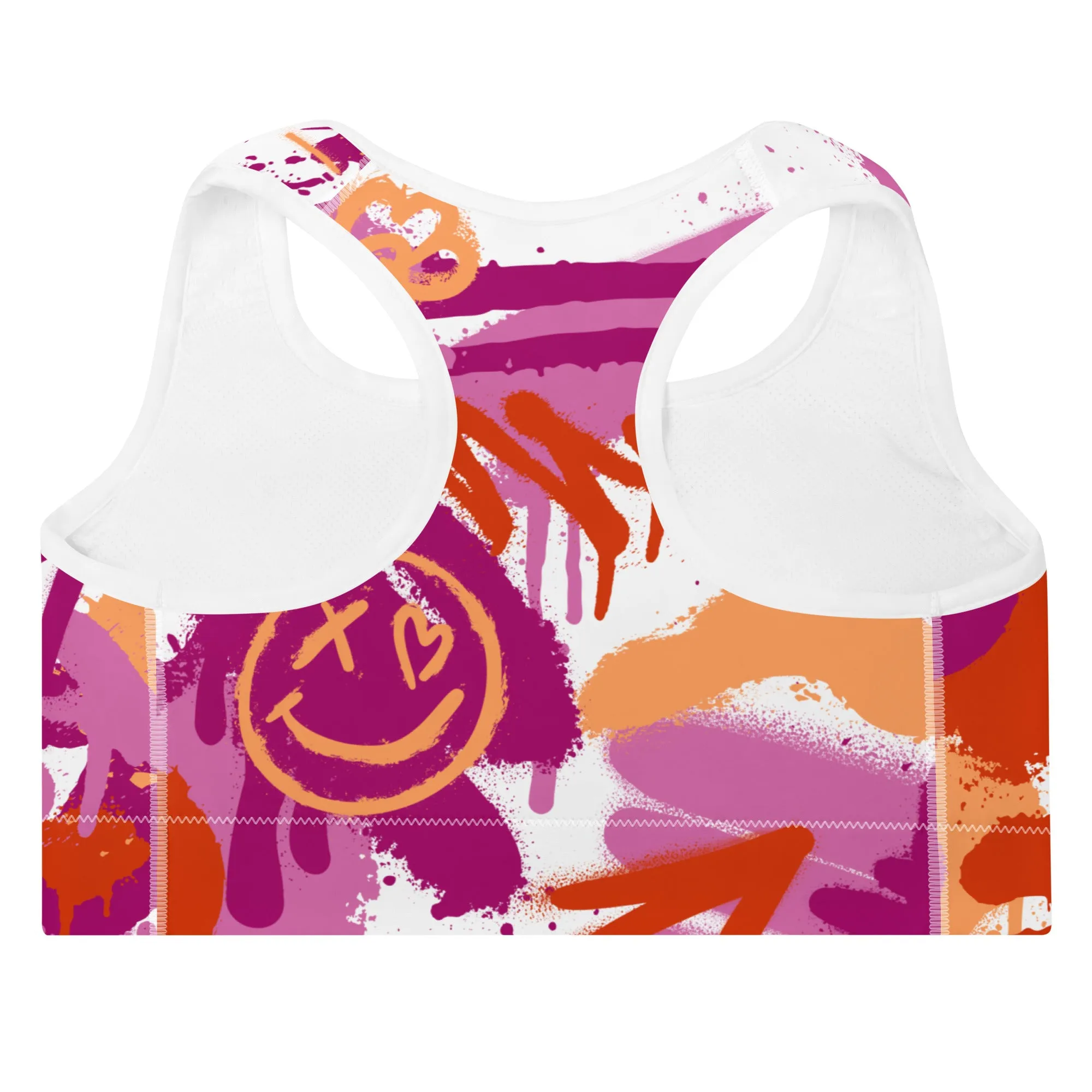 Lesbian Pride Graffiti Sports Bra