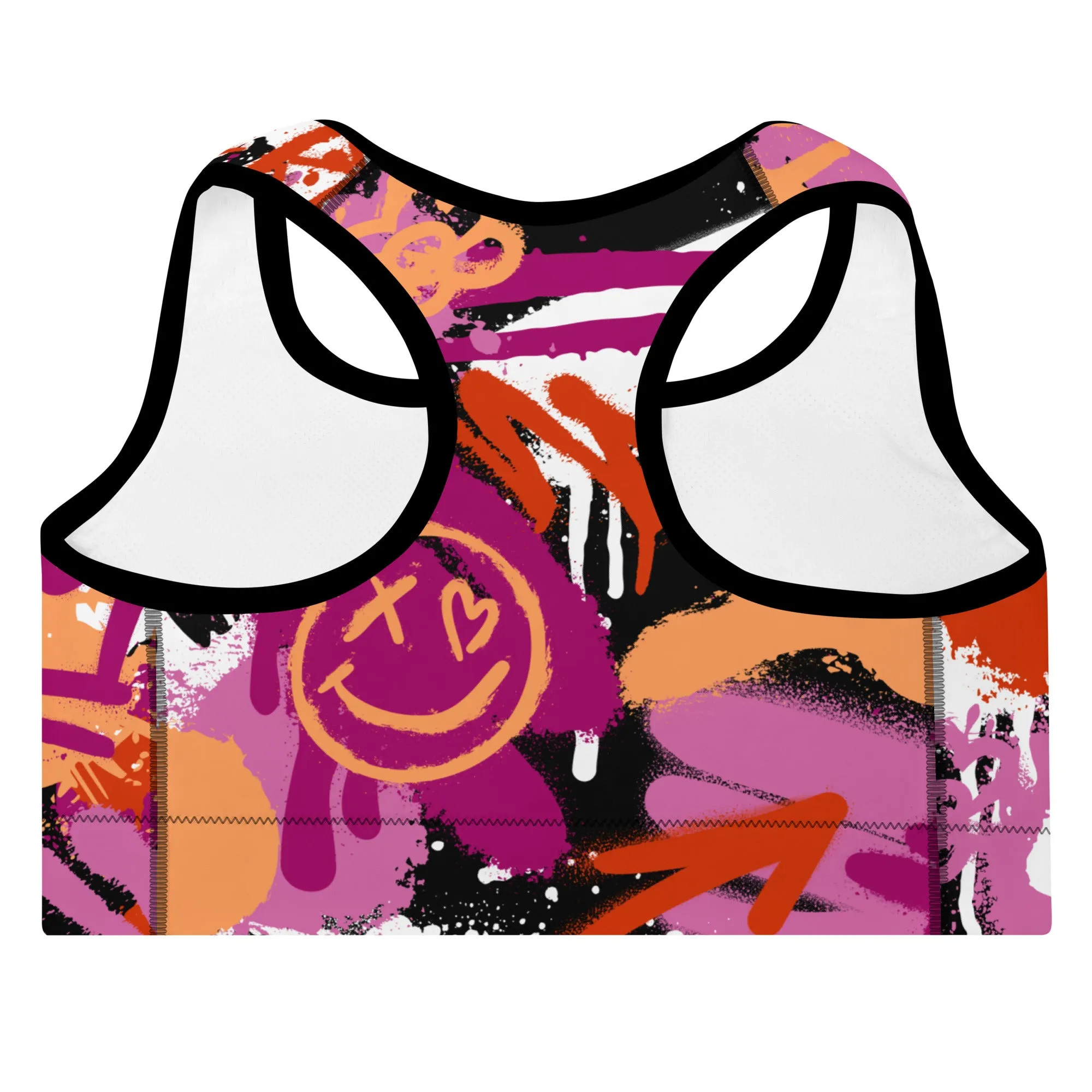 Lesbian Pride Graffiti Sports Bra