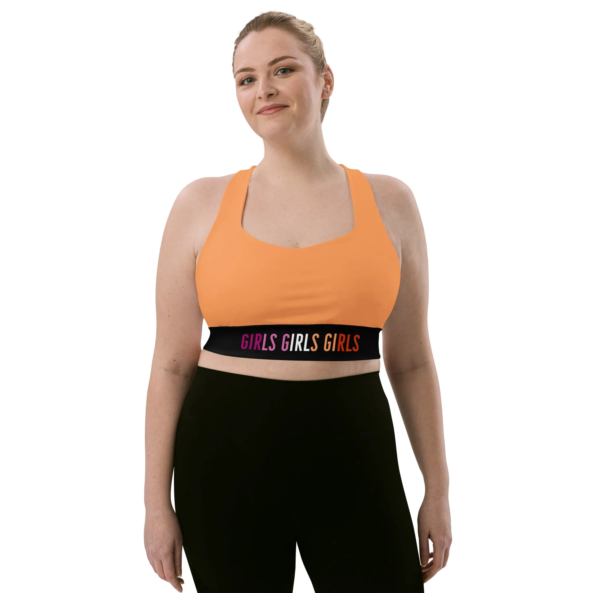 Lesbian Sports Bra - Light Orange