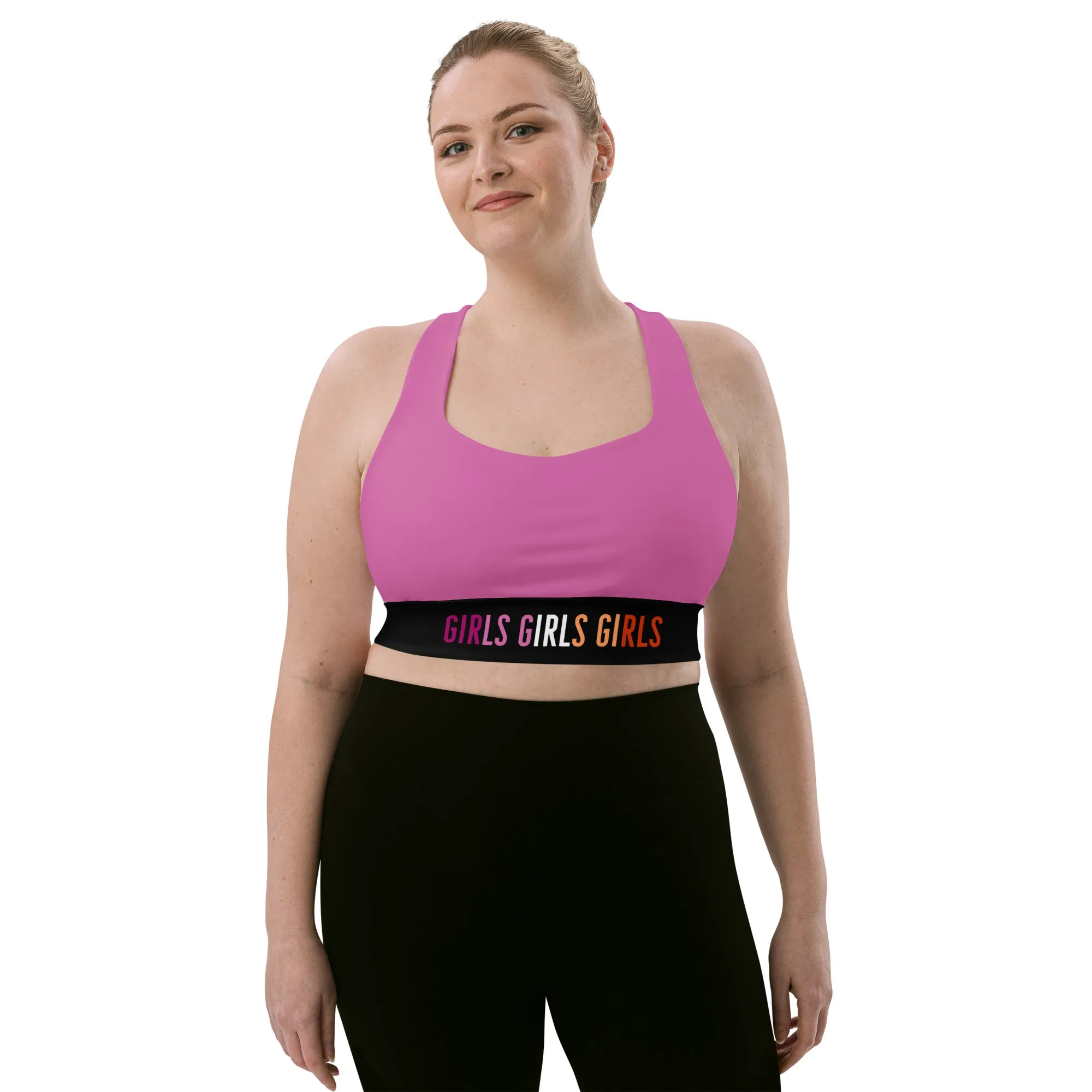 Lesbian Sports Bra - Light Pink