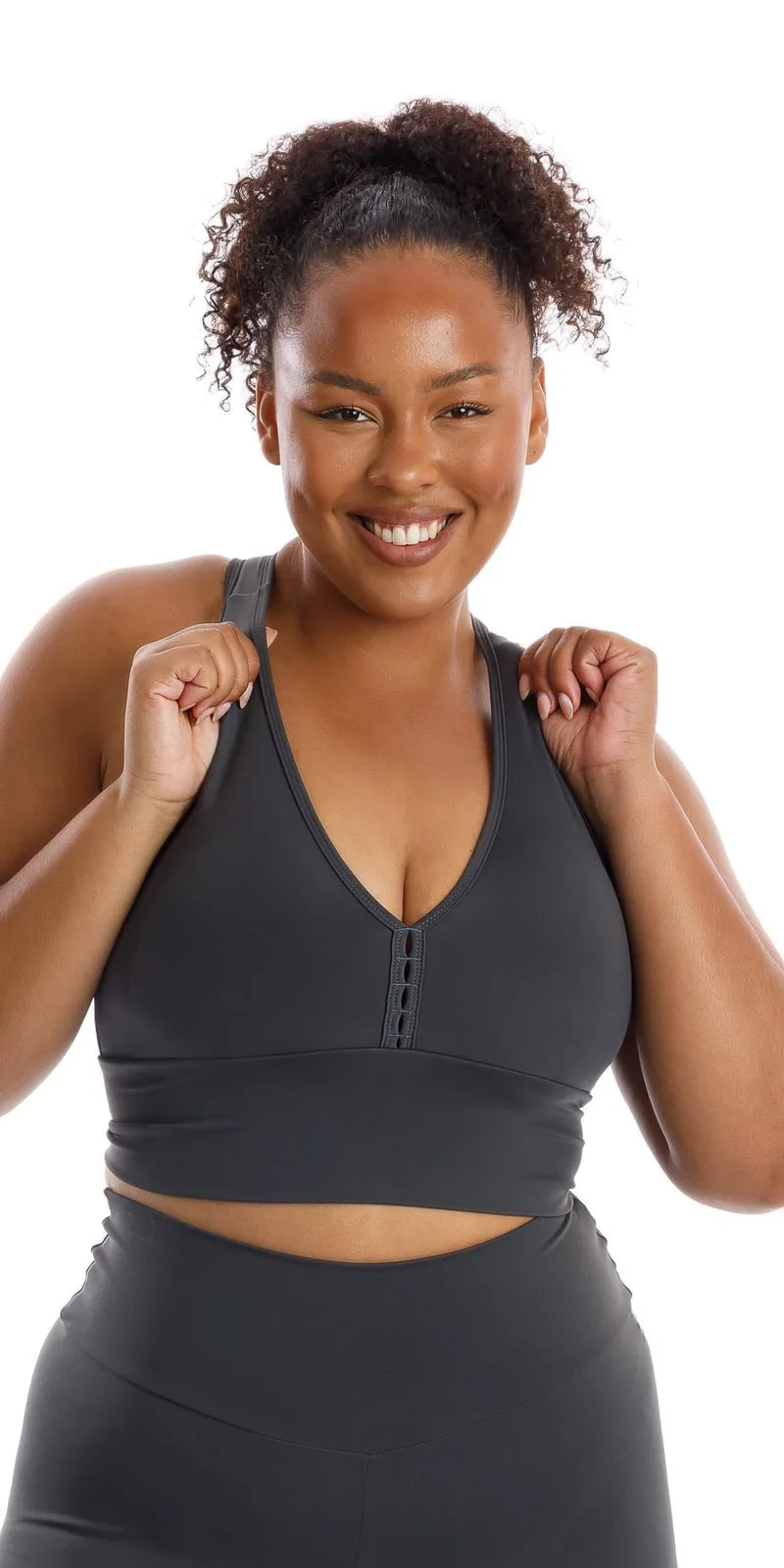 Liquorice Body Luxe Racer Back Bra