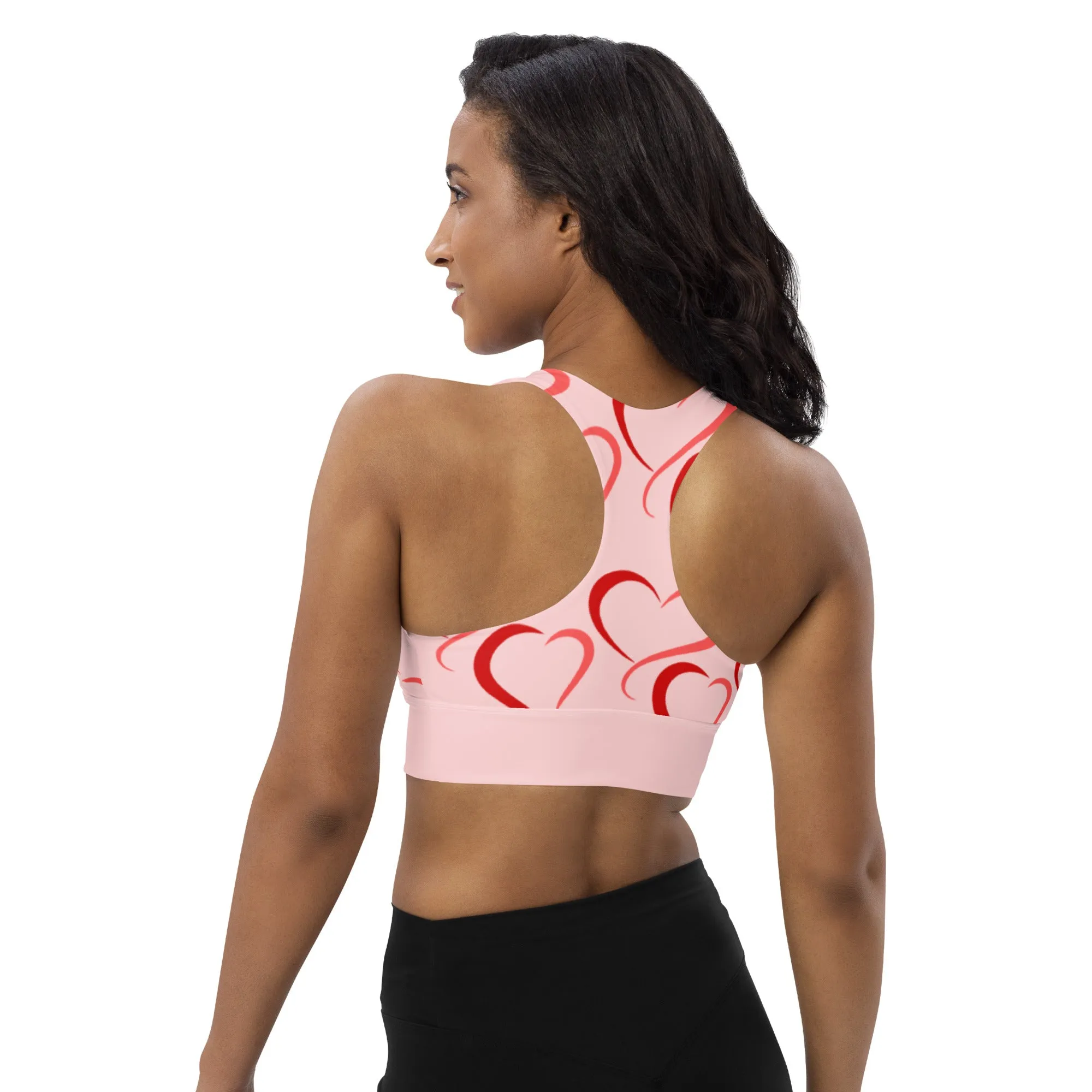 Longline sports bra Heart Rings