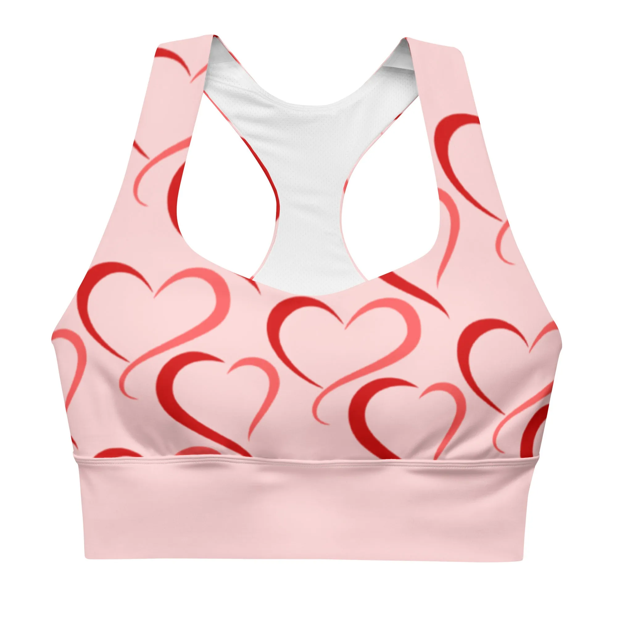 Longline sports bra Heart Rings