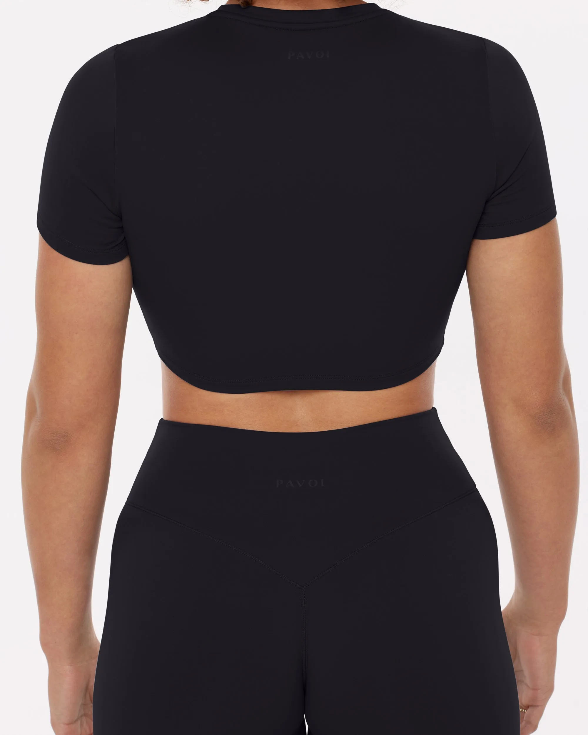 Lounge Athleisure Short Sleeve Crop T-Shirt