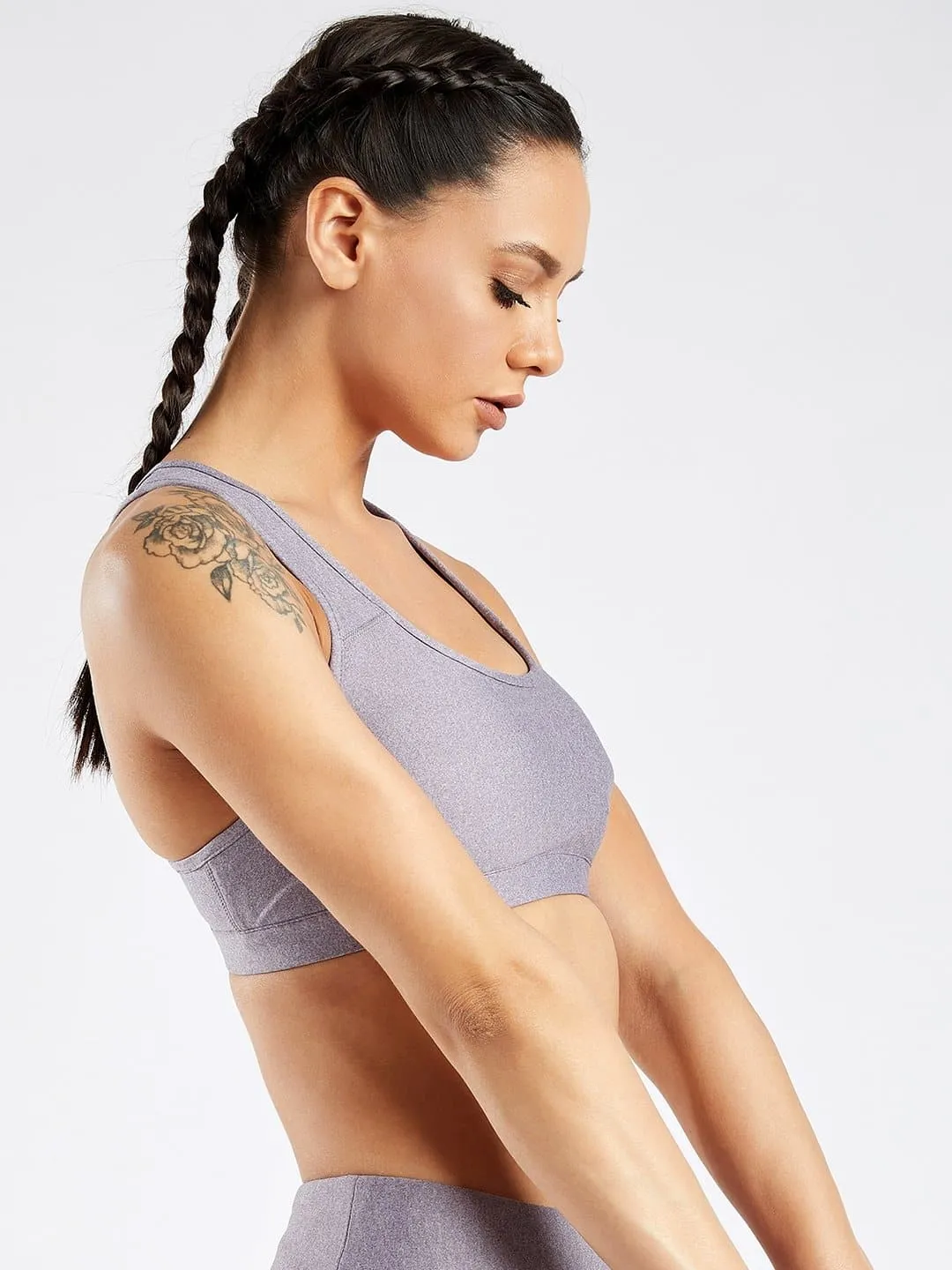 Maxtreme Active Light Purple Sports Bra