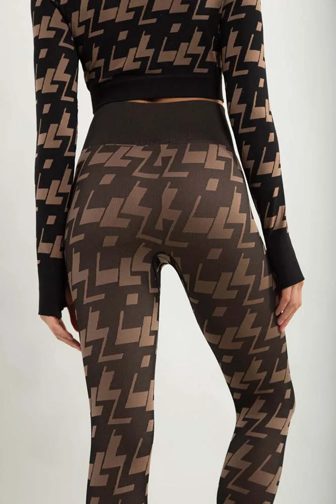 Mono B Seamless Geometric Print Leggings