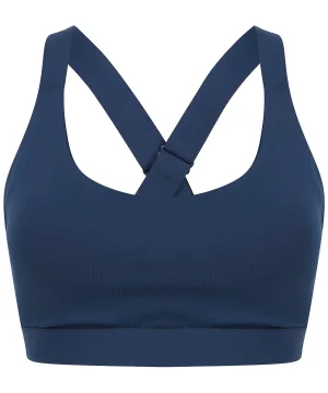 Navy - Medium impact core bra