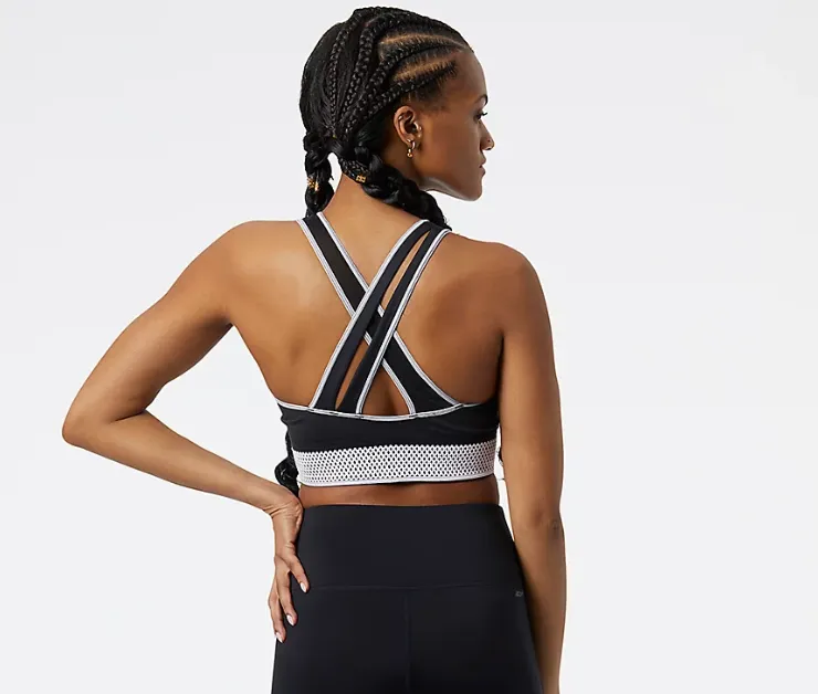 New Balance | Q SPEED Shape Shield Crop Bra | Women's | Black