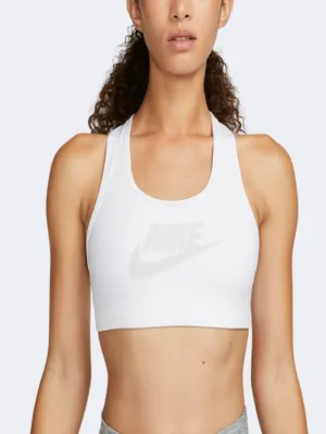 Nike Swoosh Graphic Women Training Bra White/Dust